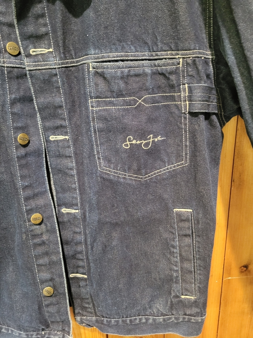 Sean John Dark Blue Denim Jacket - Picture 7 of 16